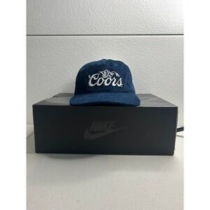 Coors Banquet Corduroy Hat Cap Embroidered Blue Mountains Snapback #357
